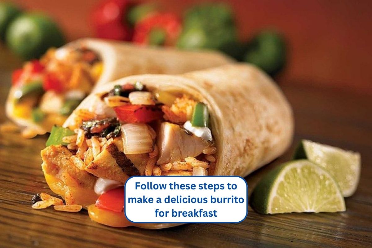 Follow these steps to make a delicious burrito for breakfast