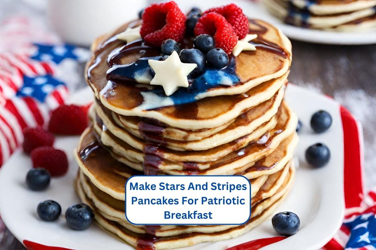Make Stars And Stripes Pancakes For Patriotic Breakfast