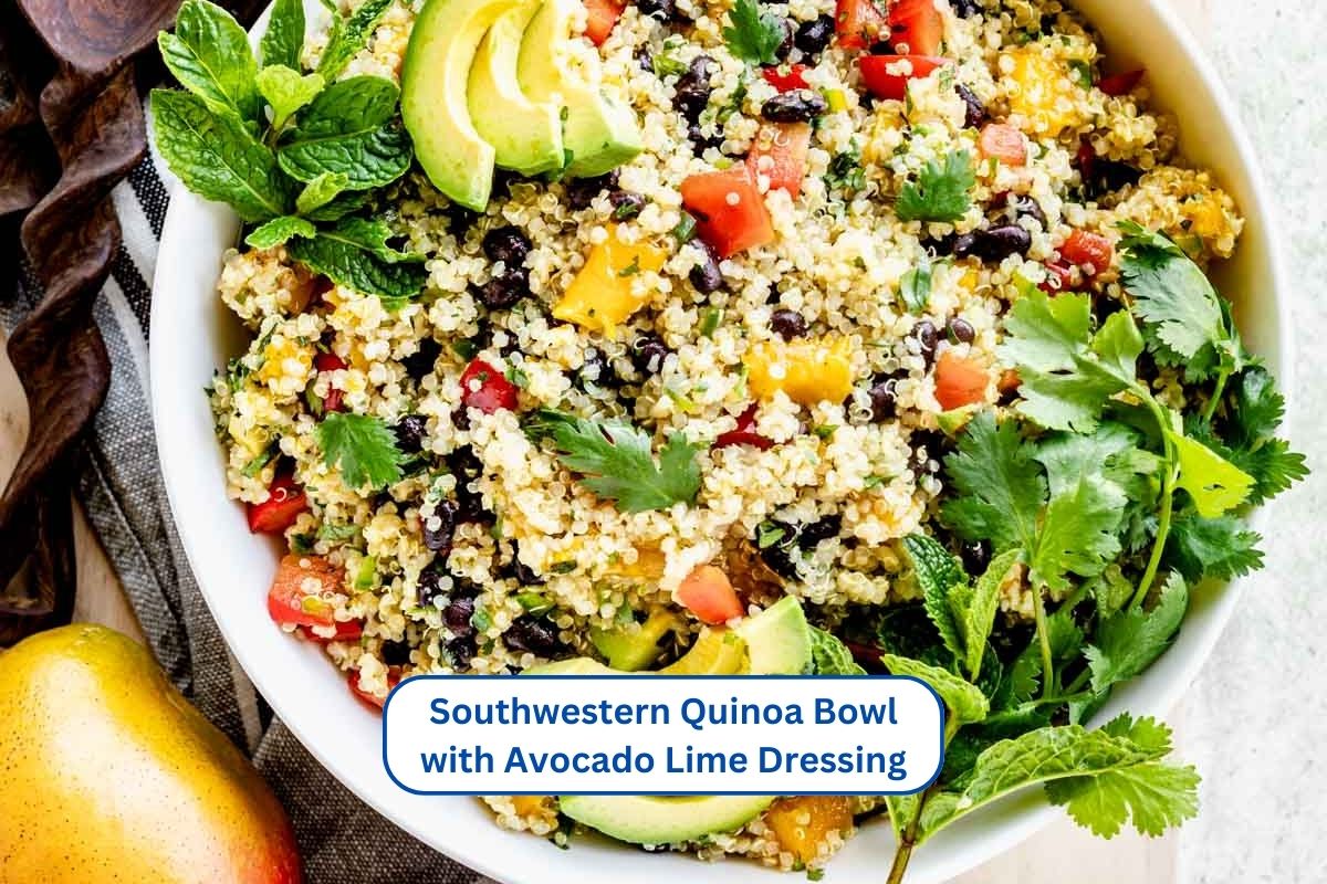 Southwestern Quinoa Bowl with Avocado Lime Dressing