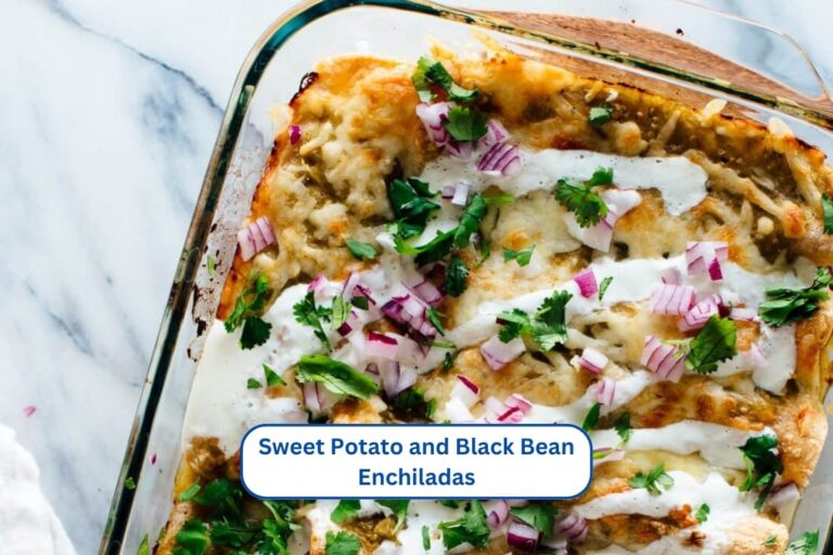 Sweet Potato and Black Bean Enchiladas