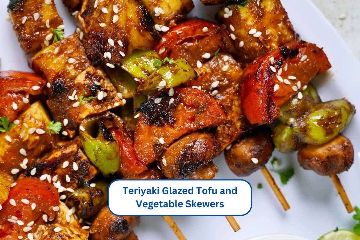 Teriyaki Glazed Tofu and Vegetable Skewers