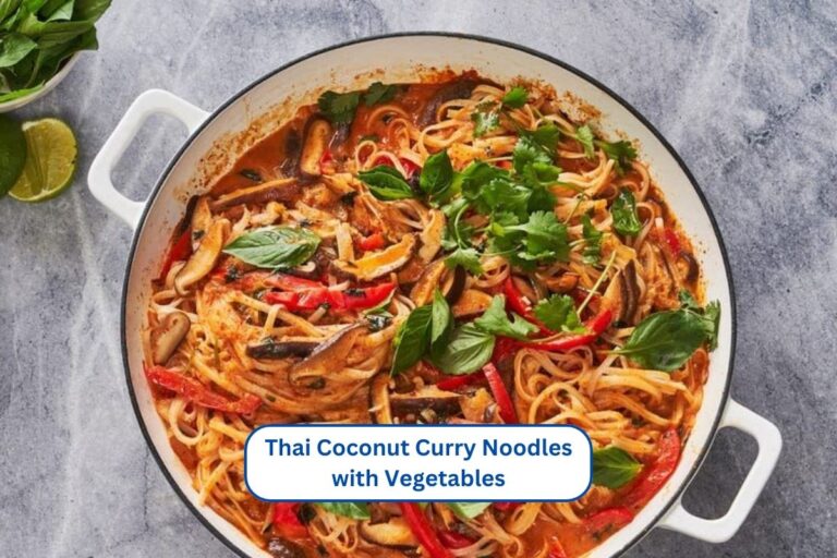 Thai Coconut Curry Noodles with Vegetables